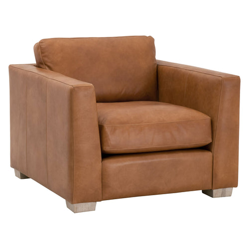 Hayden Leather Taper Arm Sofa Chair