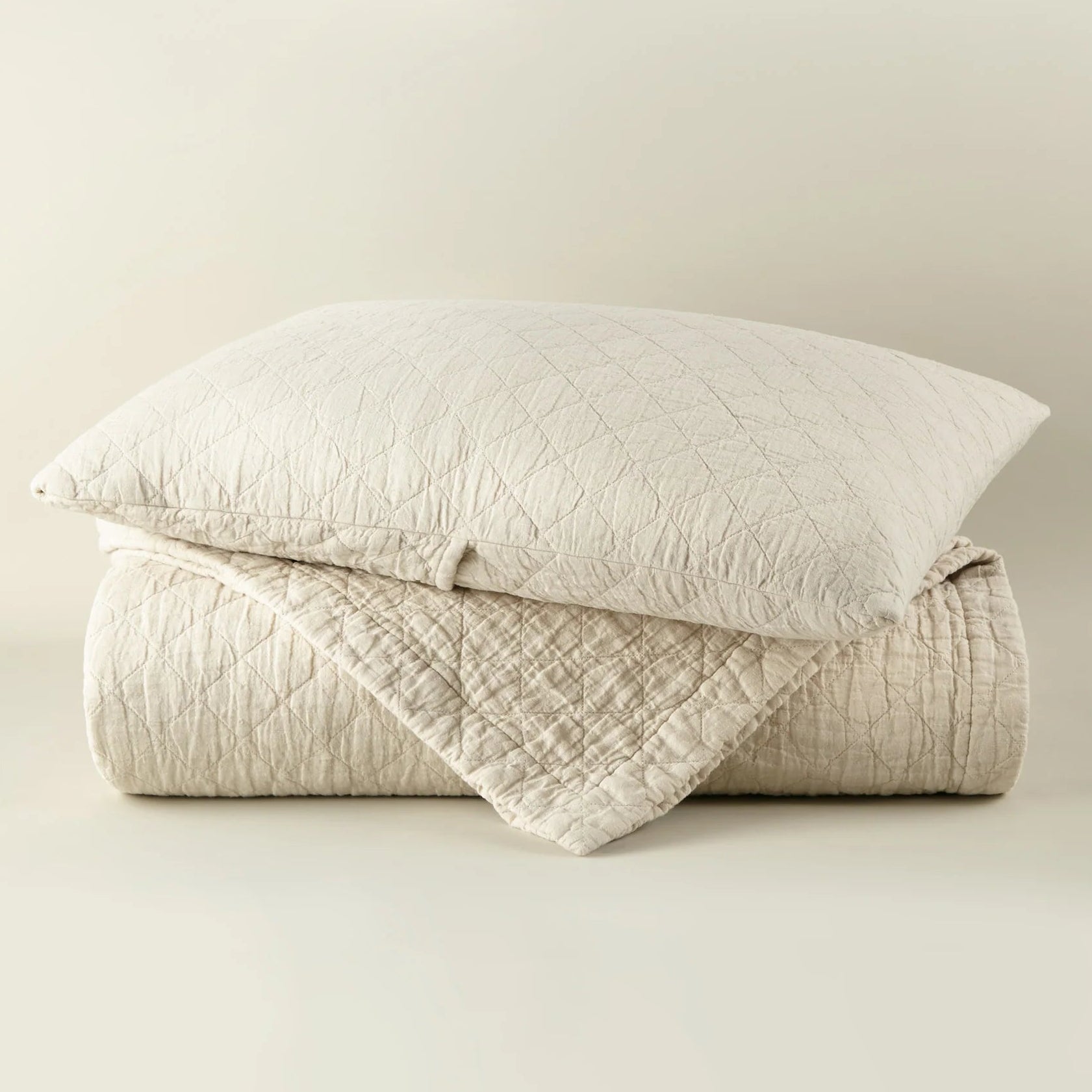 Peacock Alley Heritage Stonewashed Linen Pillow Sham
