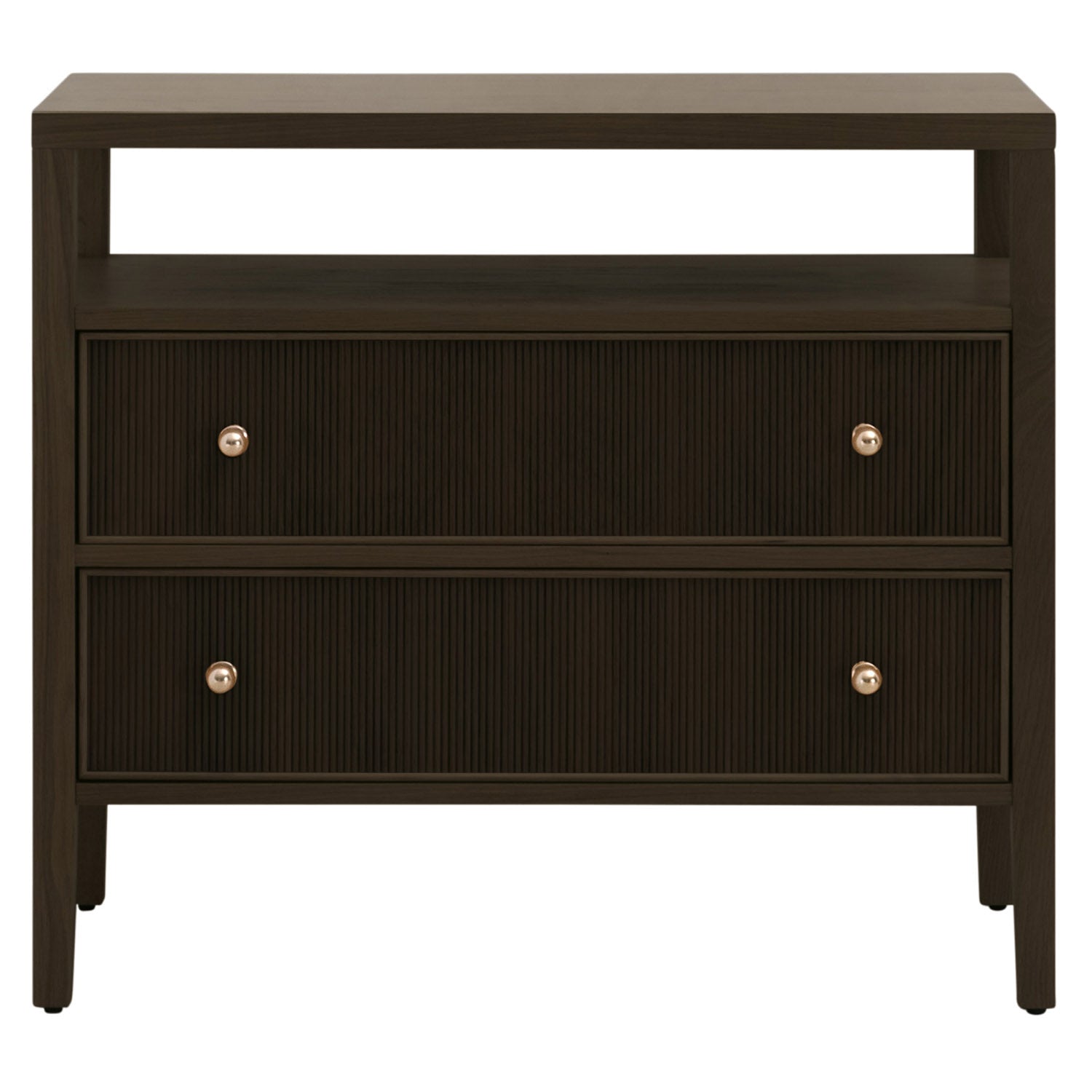 Highland 2 Drawer Open Nightstand Set of 2