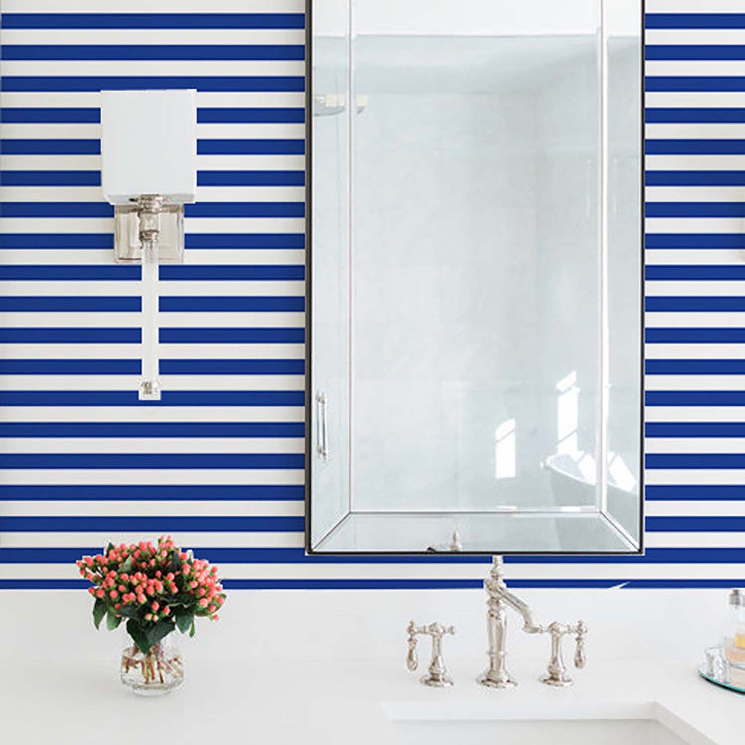 Mitchell Black Versa Stripe Wallpaper