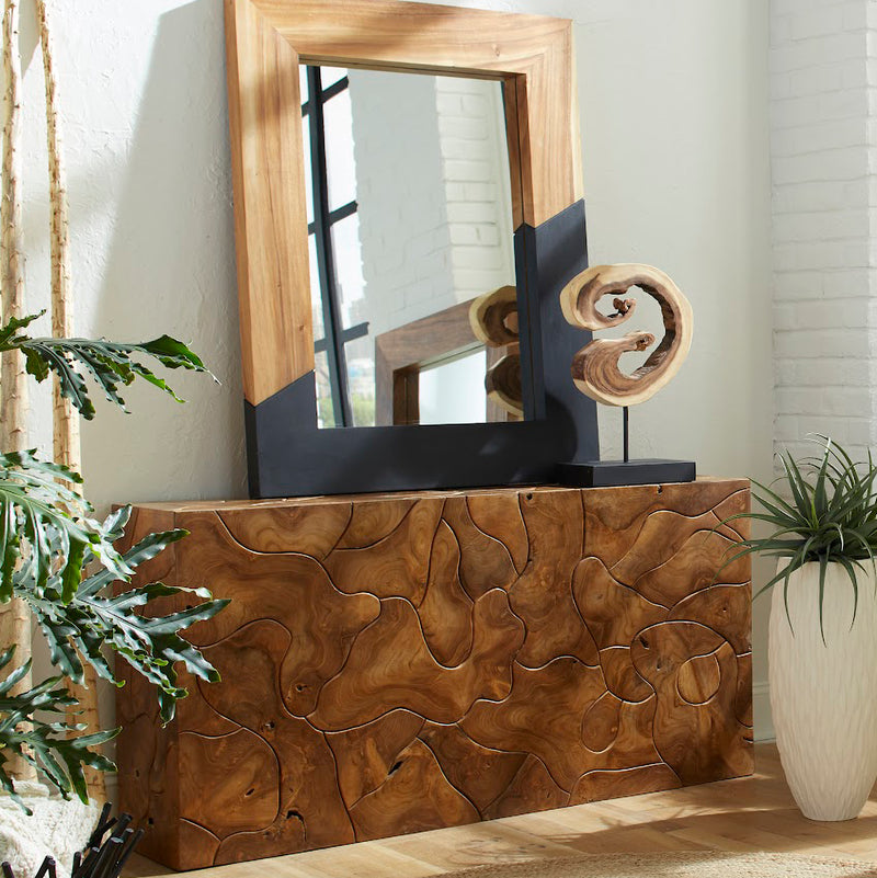 Phillips Collection Teak Slice Console Table