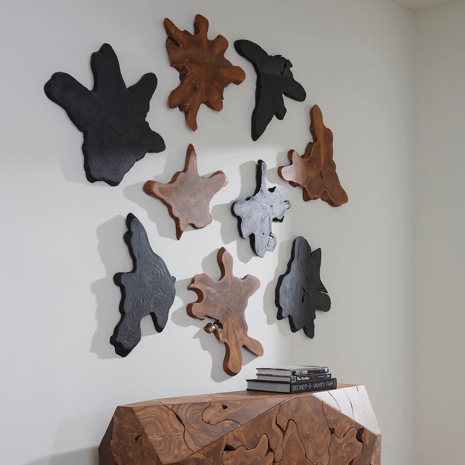 Phillips Collection Freeform Teak Wall Slice