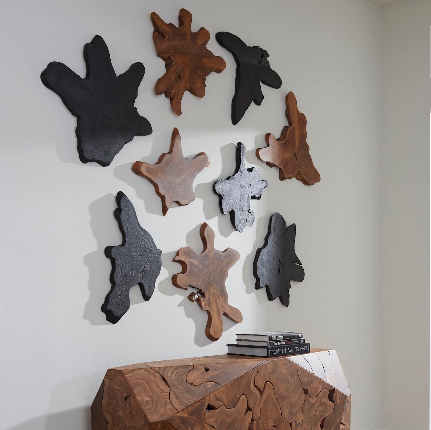 Phillips Collection Freeform Teak Wall Slice