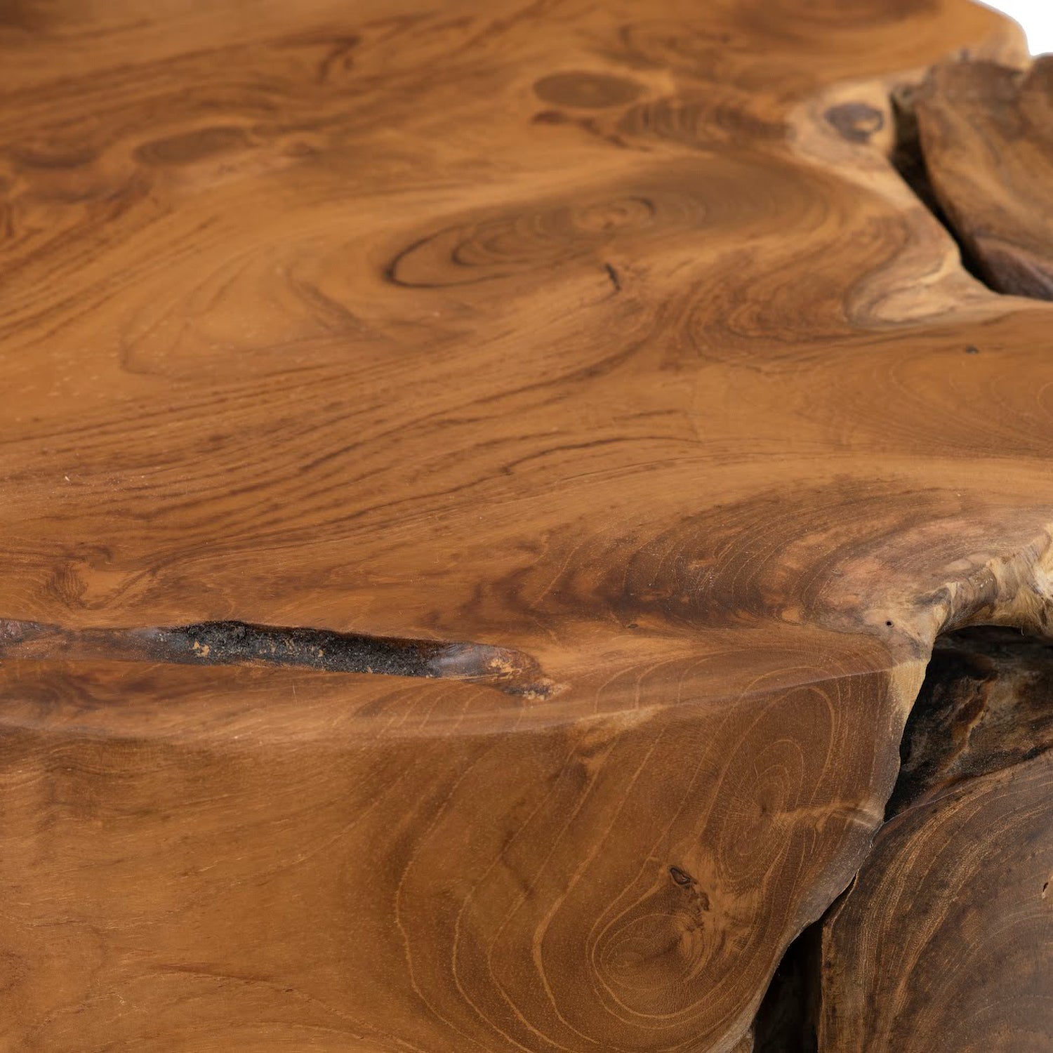 Phillips Collection Teak Chunk Side Table