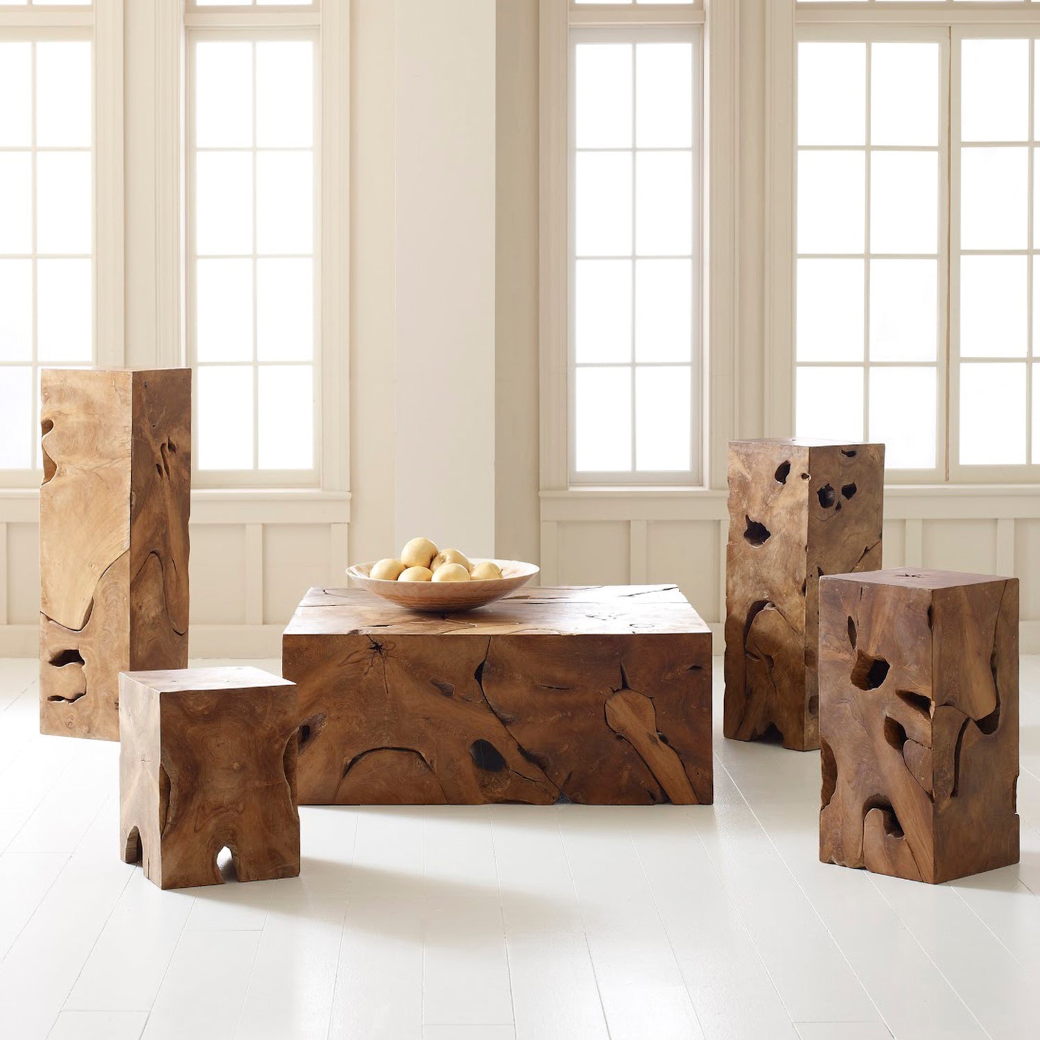 Phillips Collection Teak Slice Coffee Table