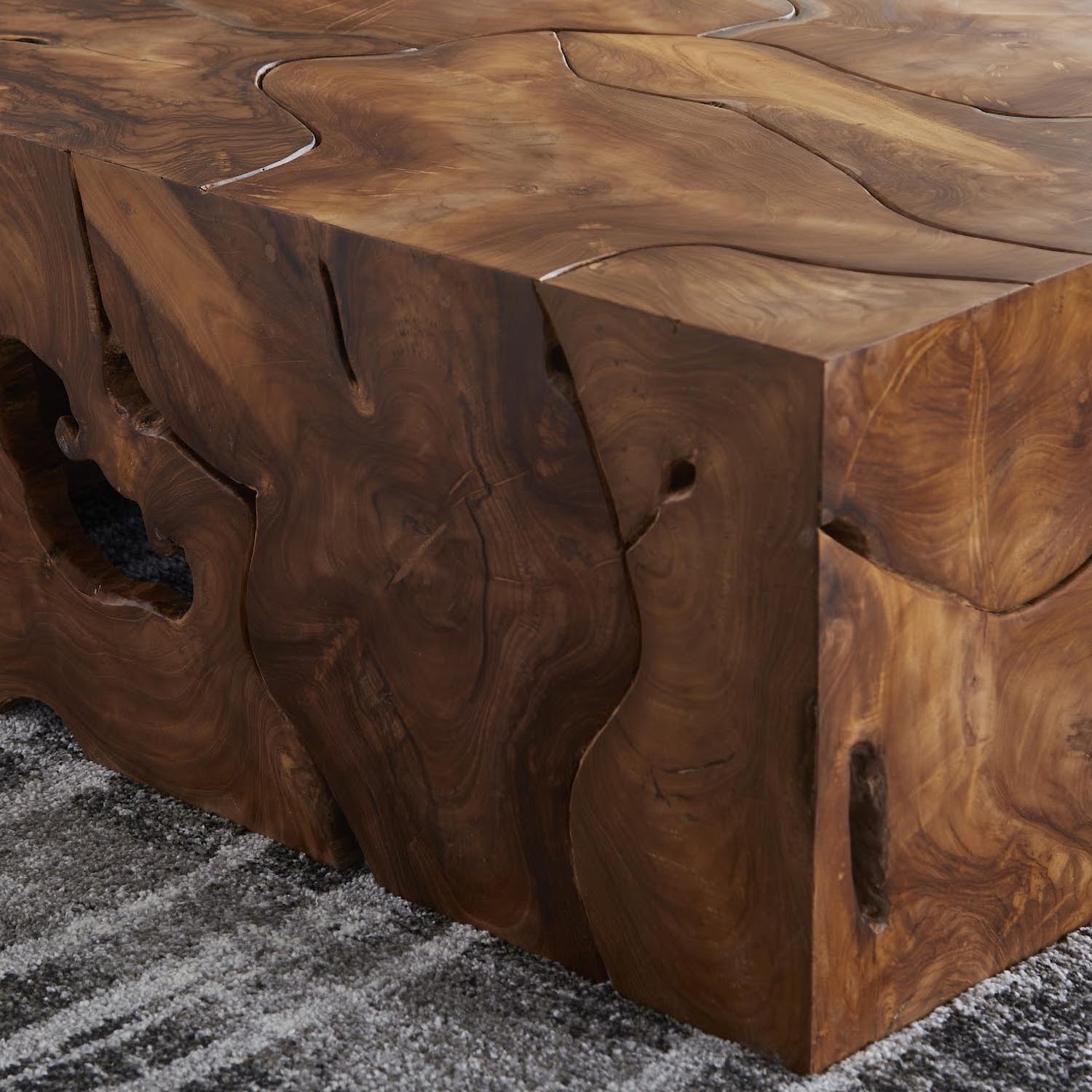 Phillips Collection Teak Slice Coffee Table