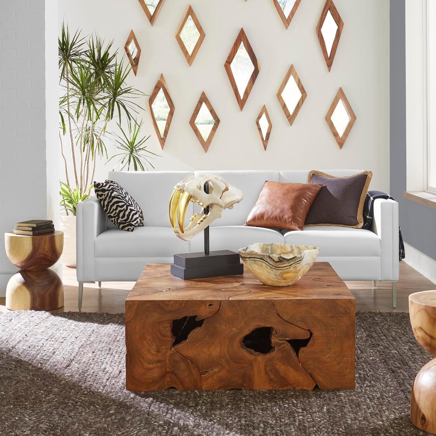 Phillips Collection Teak Slice Coffee Table