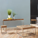 Phillips Collection Teak Puzzle Side Table