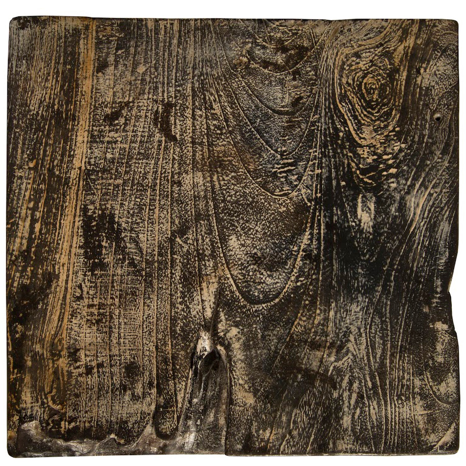 Phillips Collection Black Wash Square Stool