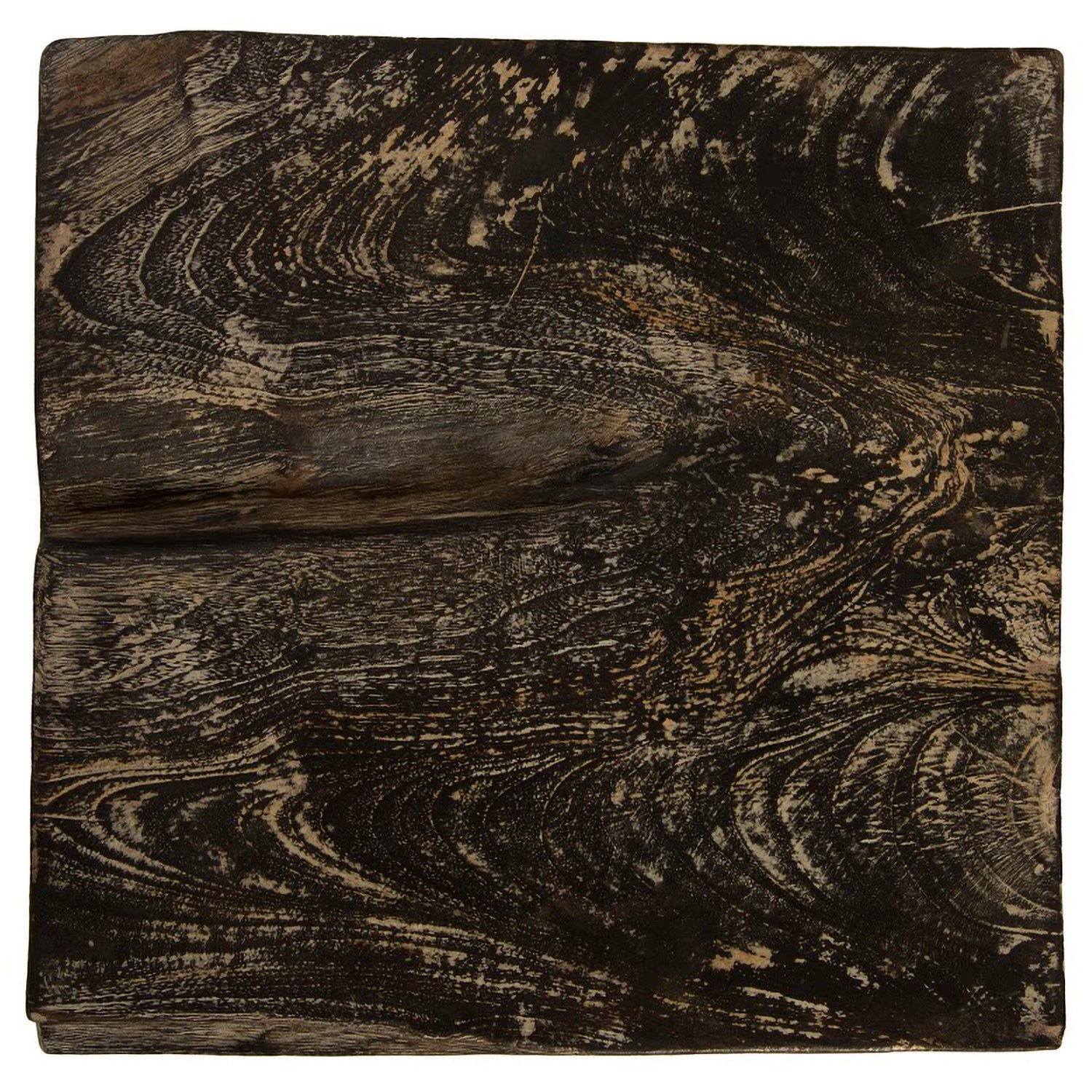 Phillips Collection Black Wash Square Stool