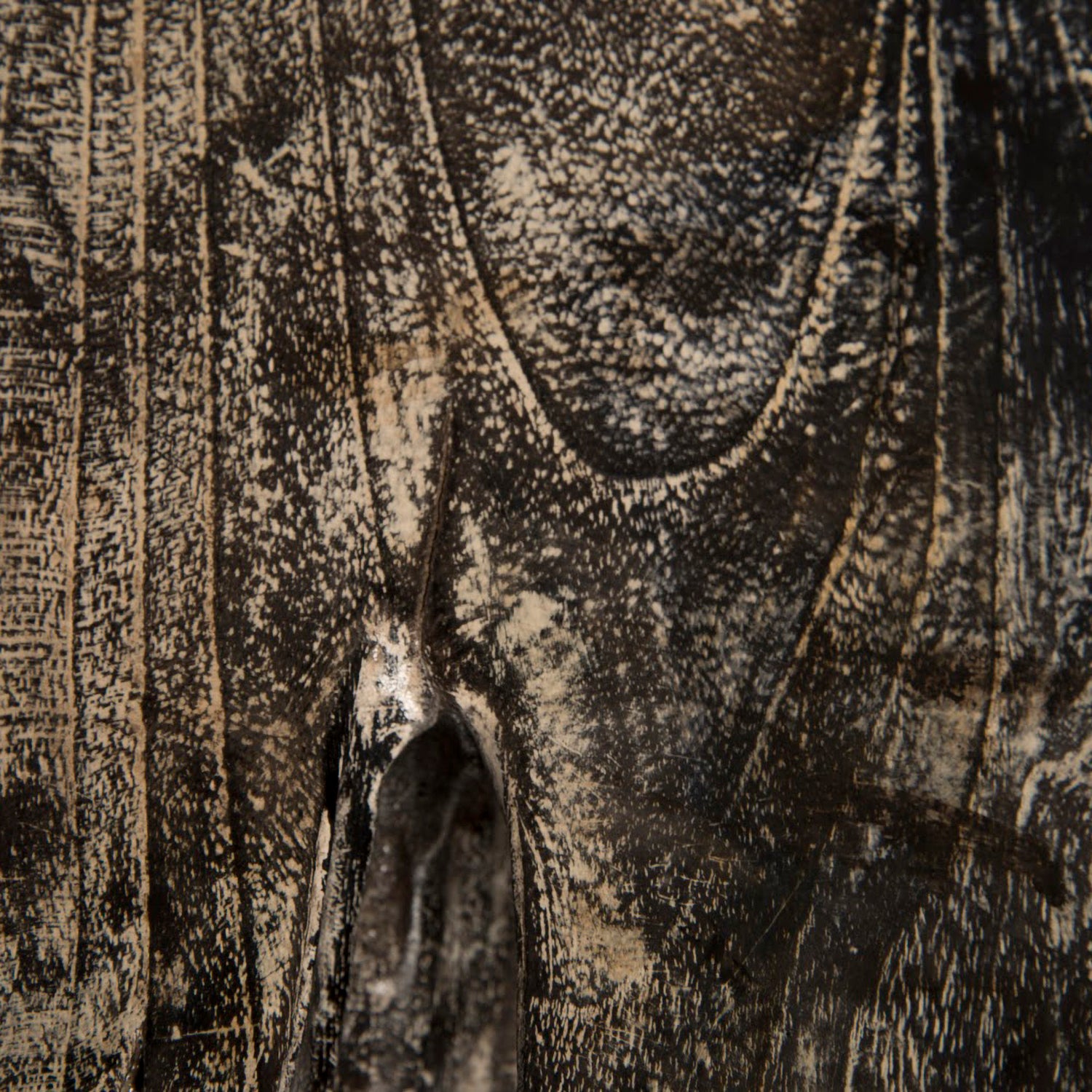 Phillips Collection Black Wash Square Stool