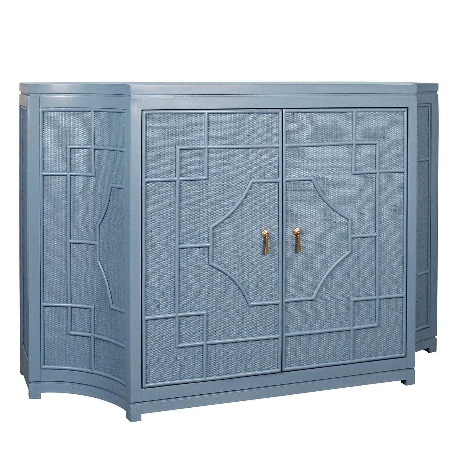 Worlds Away Isabel Capri Blue Two Door Cabinet