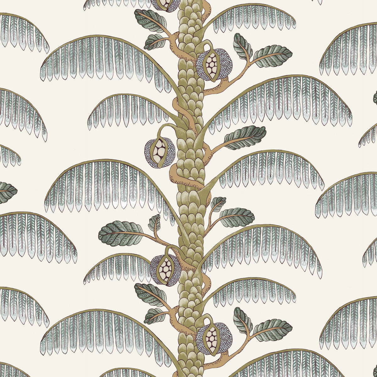 Josephine Munsey x Kravet Couture Palm Stripe 11 Wallpaper