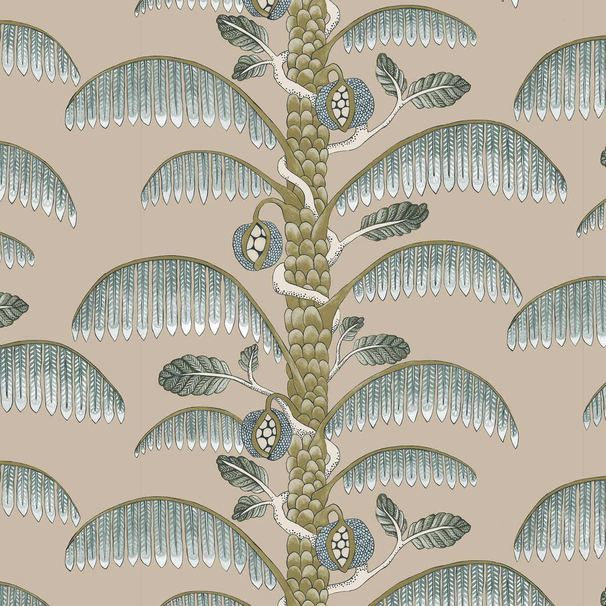 Josephine Munsey x Kravet Couture Palm Stripe 31 Wallpaper