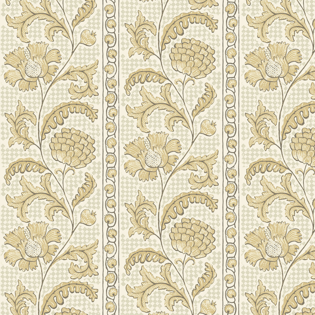 Josephine Munsey x Kravet Couture Floral Check 31 Wallpaper