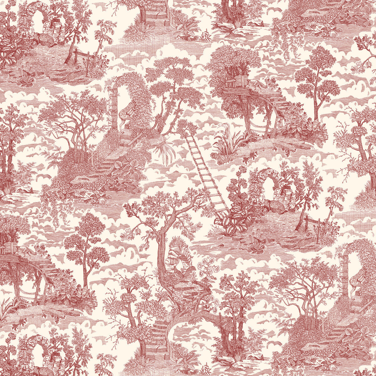 Josephine Munsey x Kravet Couture Islet Hopping Toile 21 Wallpaper