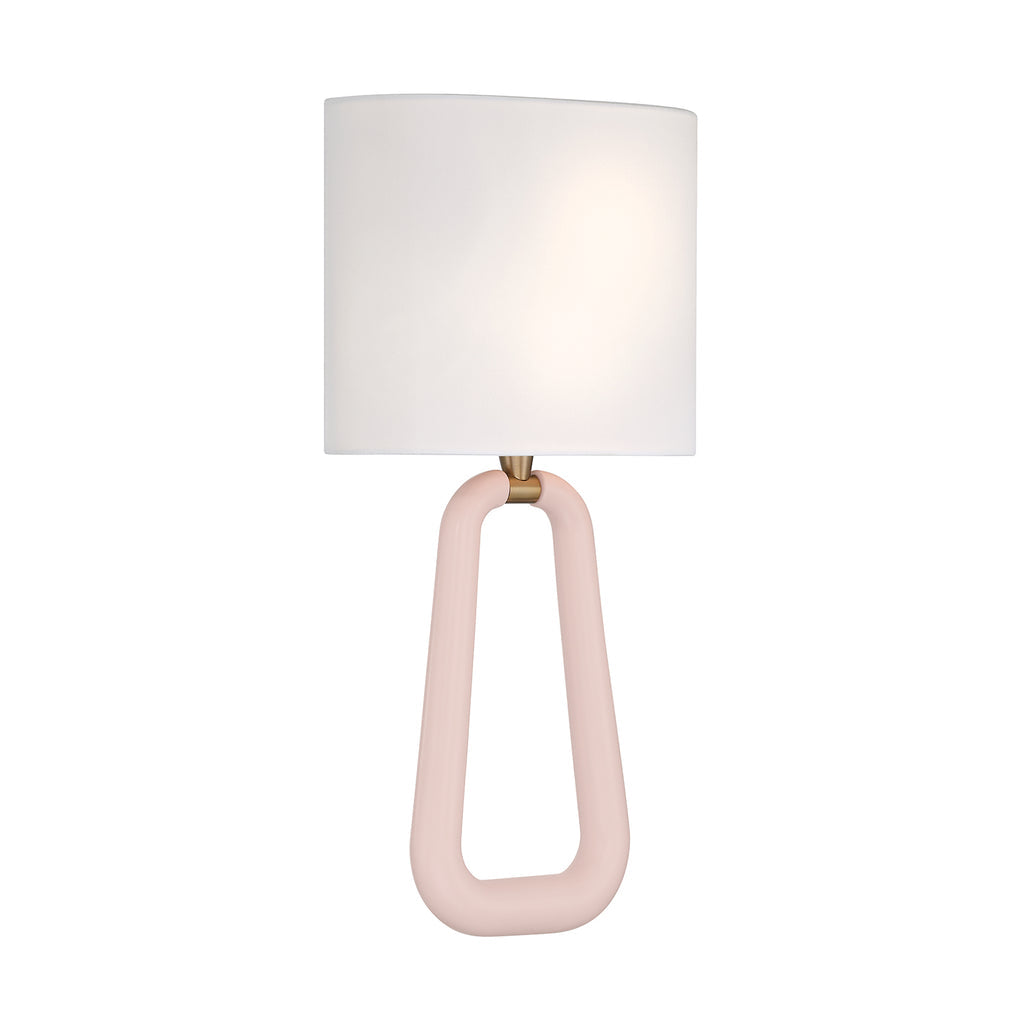 Crystorama Jori 2 Light Aged Brass/Blush Sconce