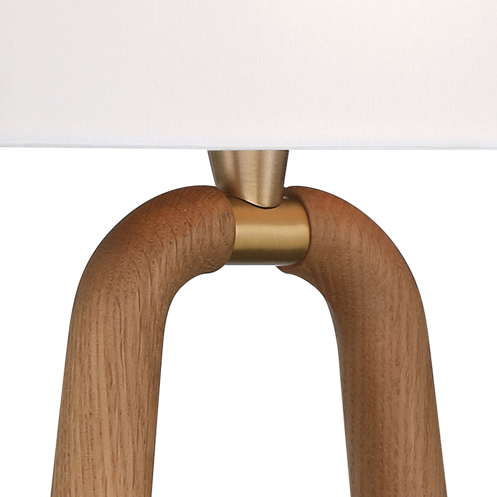 Crystorama Jori 2 Light Aged Brass + Wood Sconce