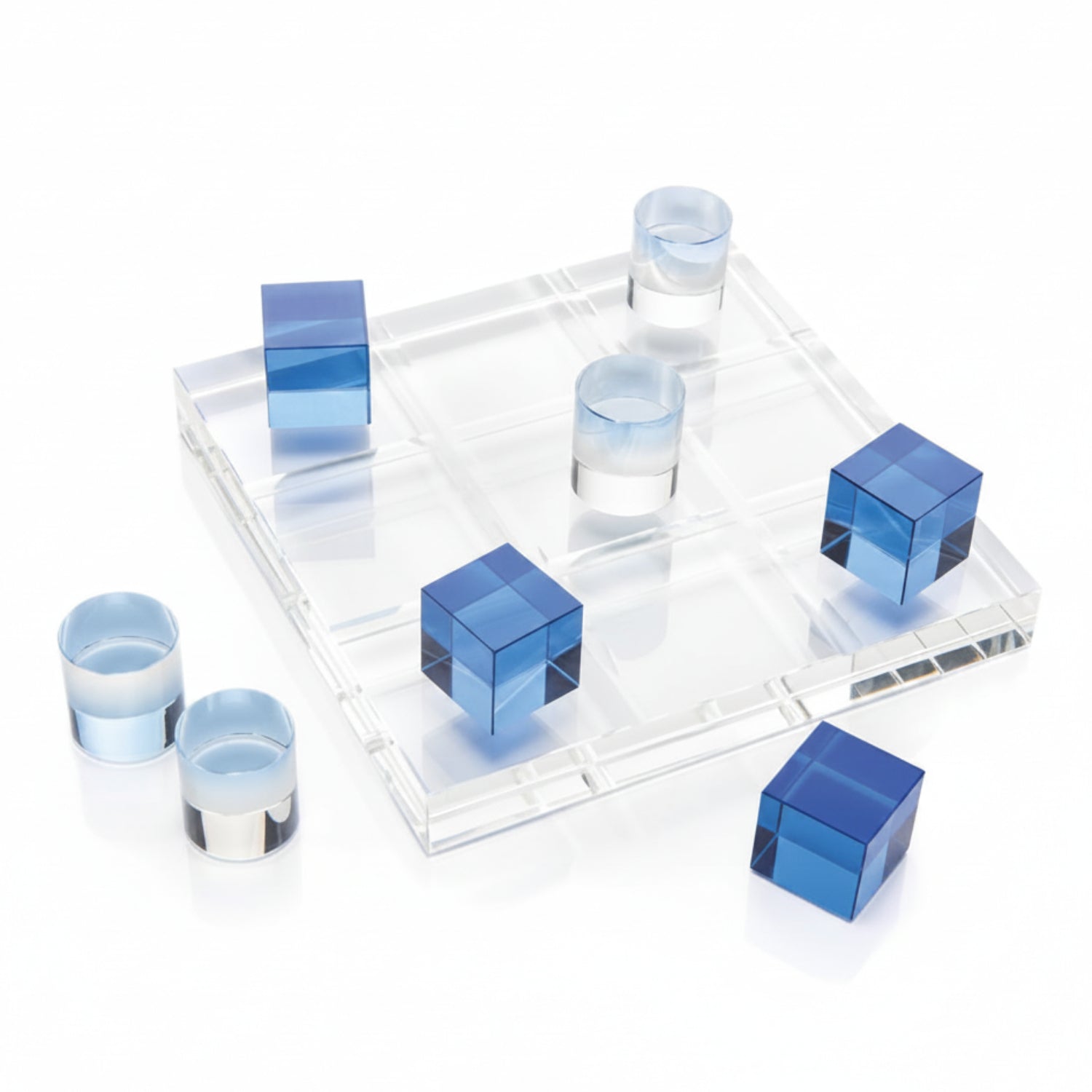 John Richard Crystal Game Board in the Blues
