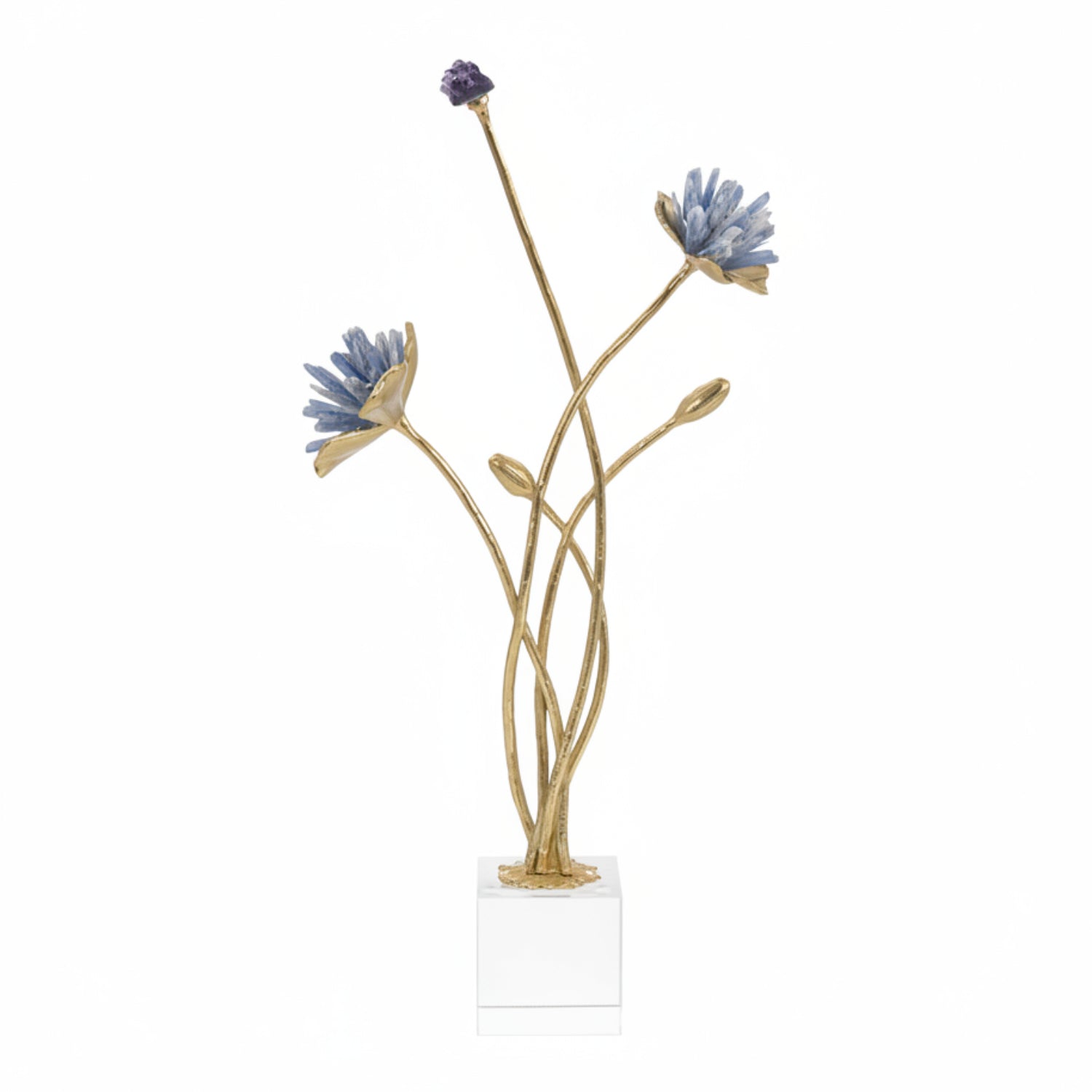 John Richard Kyanite Floral Sculpture