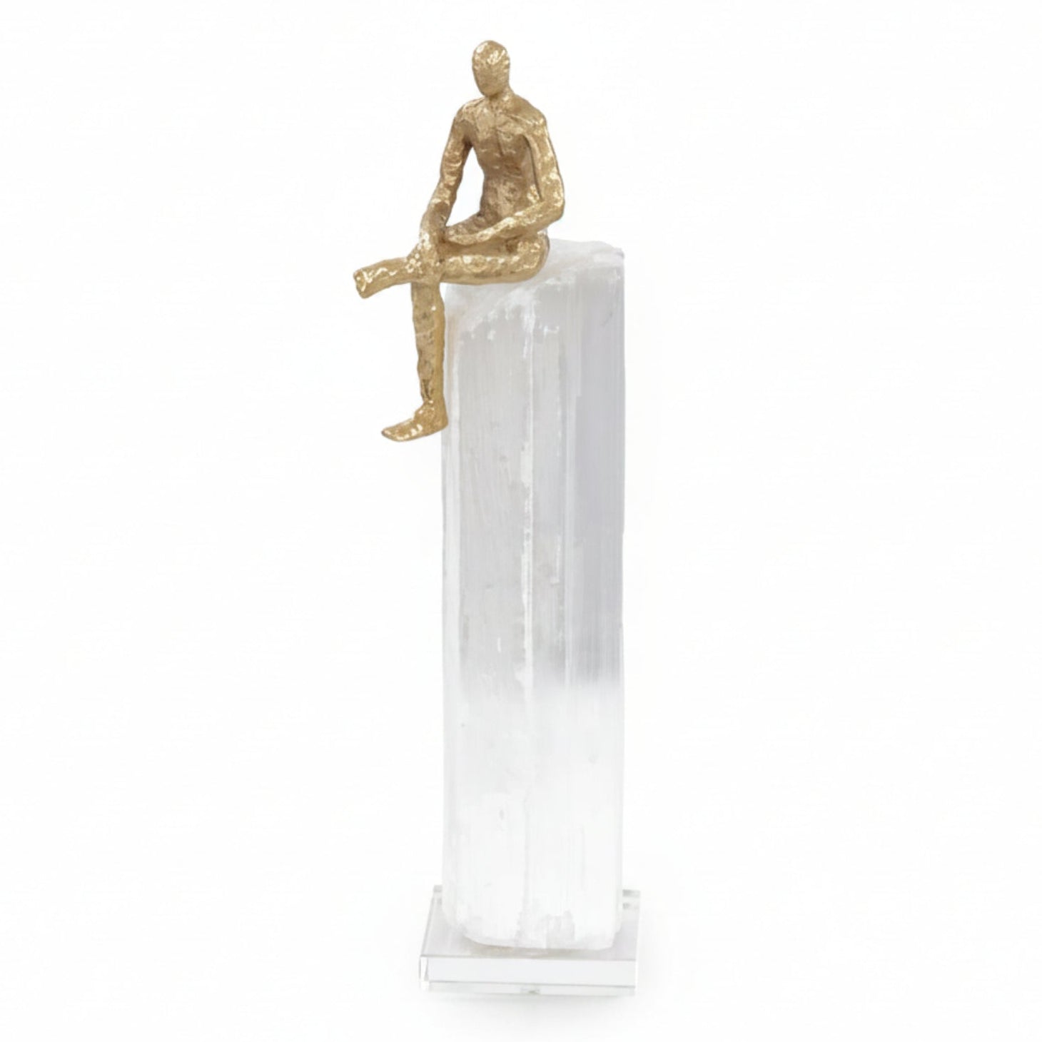 John Richard Taking a Break II Sculpture — in Polished finish