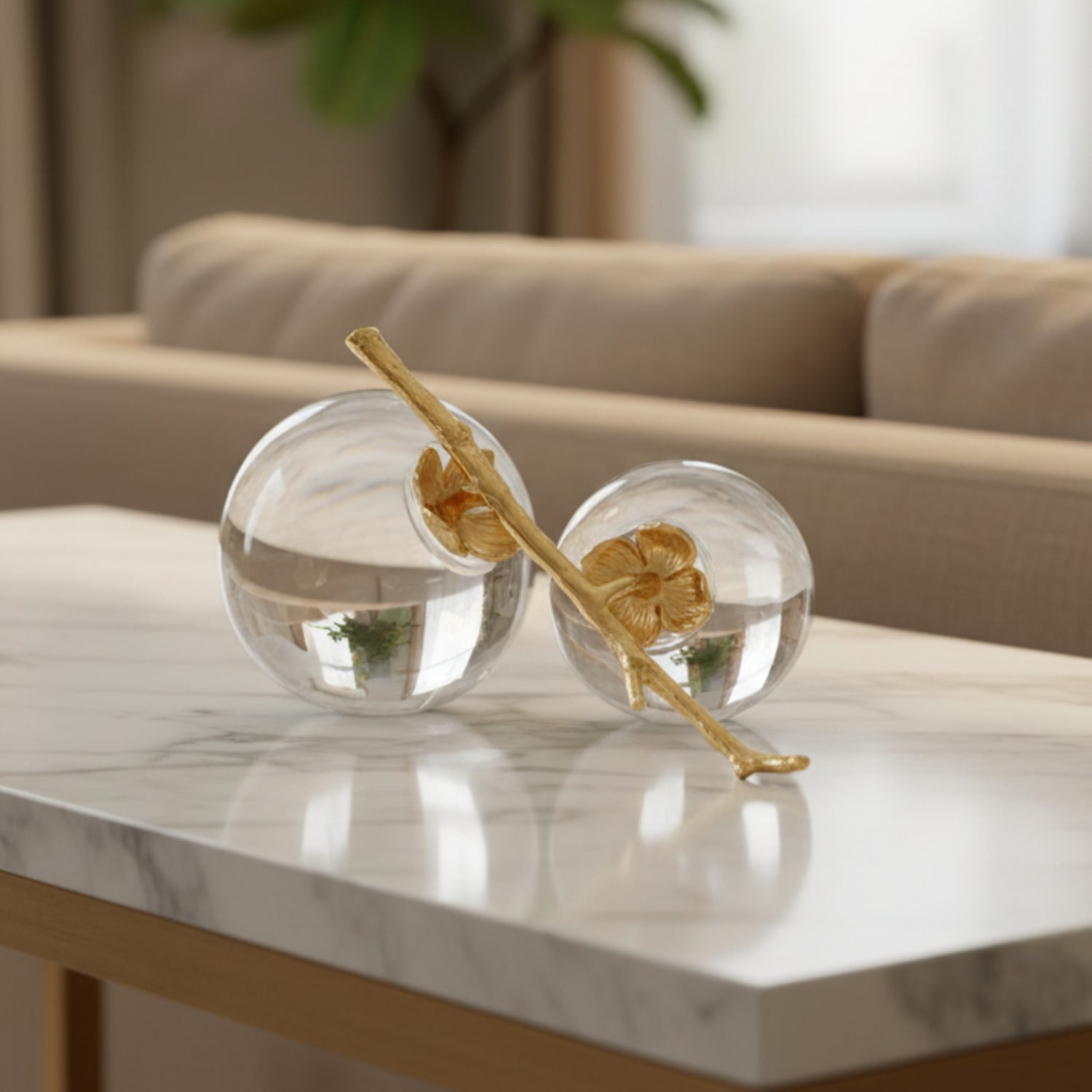 John Richard Crystal Persimmons Sculpture