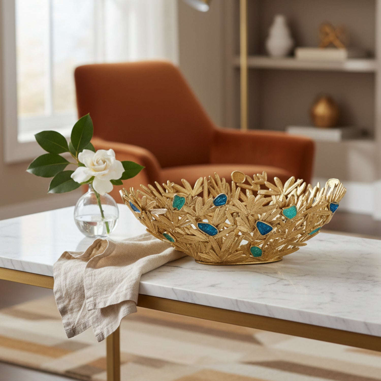 John Richard Embellished Frond Bowl