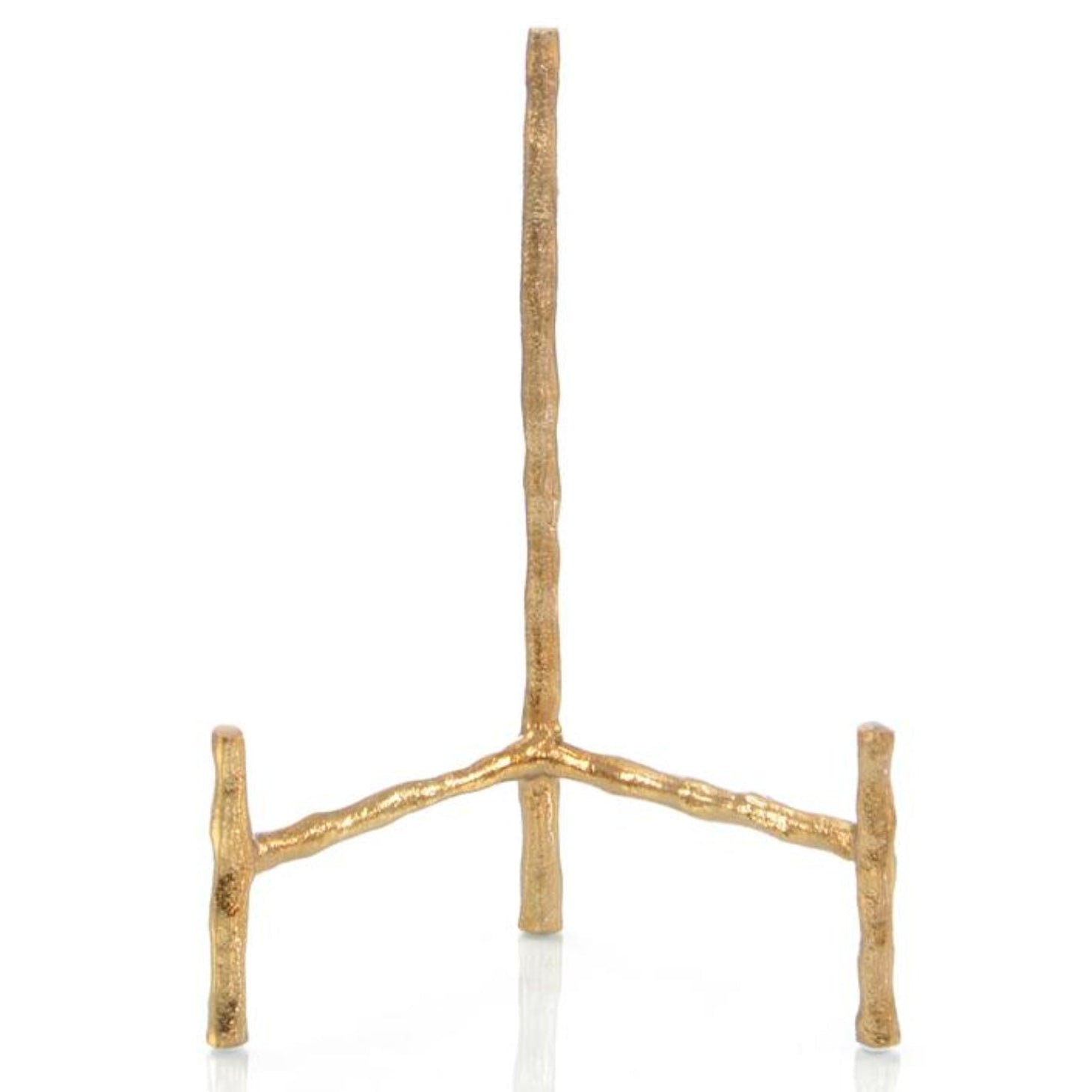 Triform Brass Charger Stand