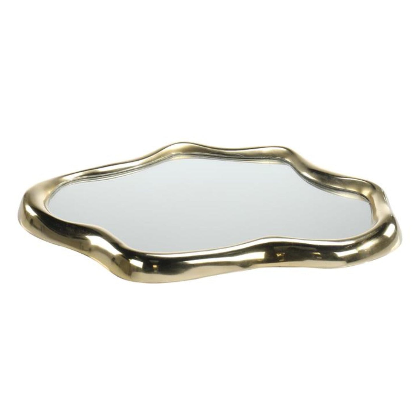 Flowing Gold Trays, Set of 2 by John Richard
