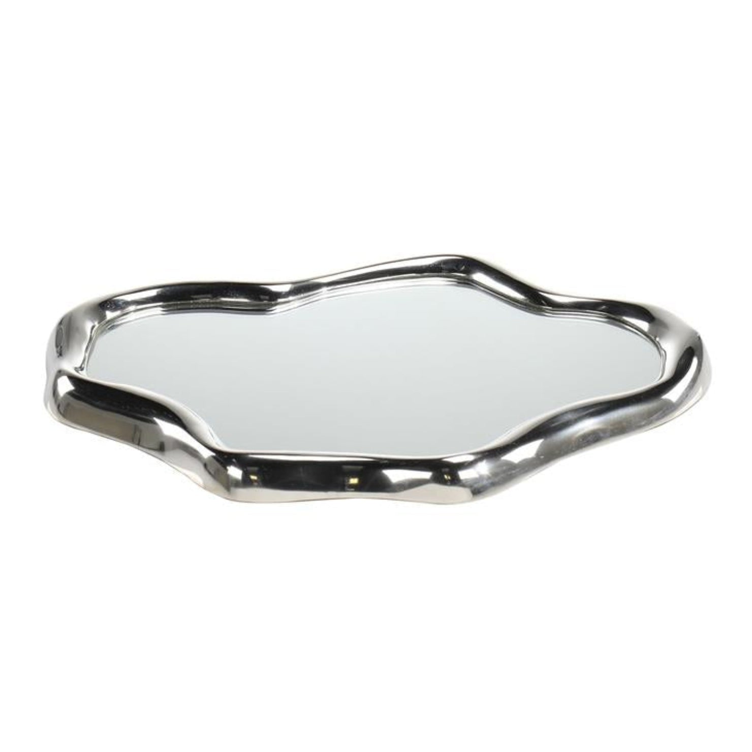John Richard Flowing Silver Tray Set of 2
