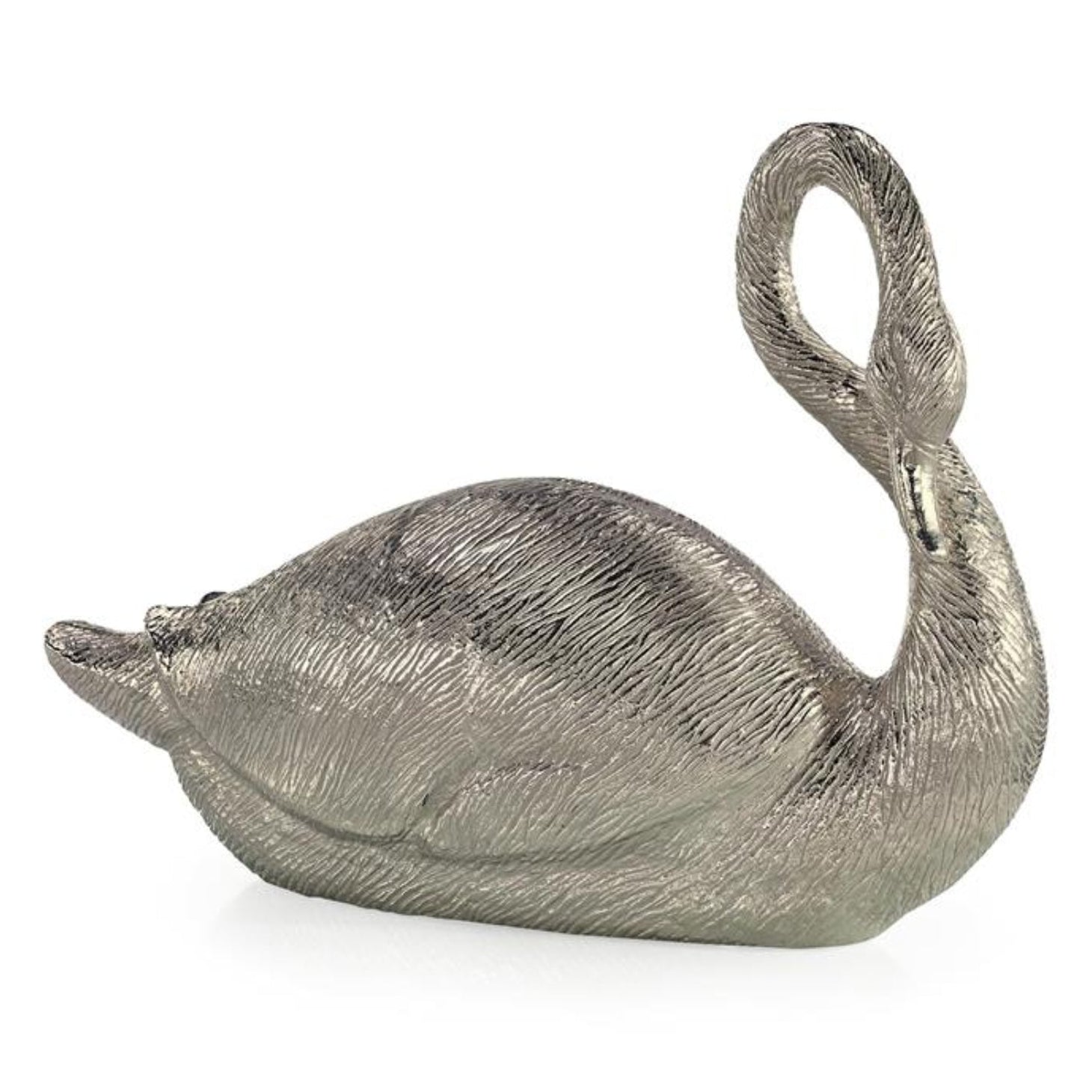 John Richard Swan Nickel Sculpture — in Nickel finish