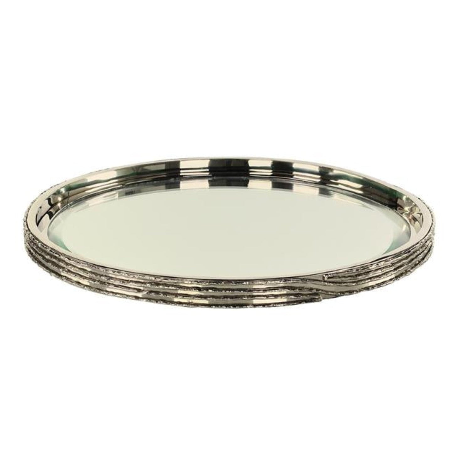 John Richard Ringed Nickel Small Tray