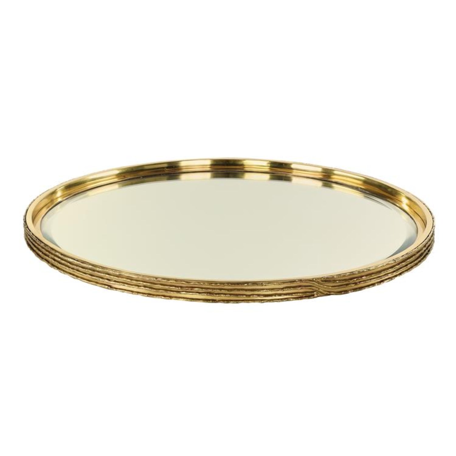 John Richard Ringed Brass Large Tray