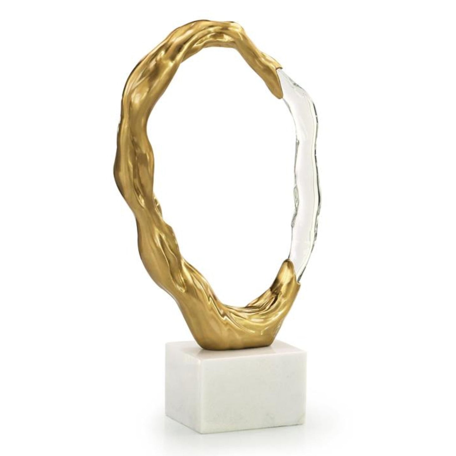 John Richard Metallic Ice Brass Large Sculpture