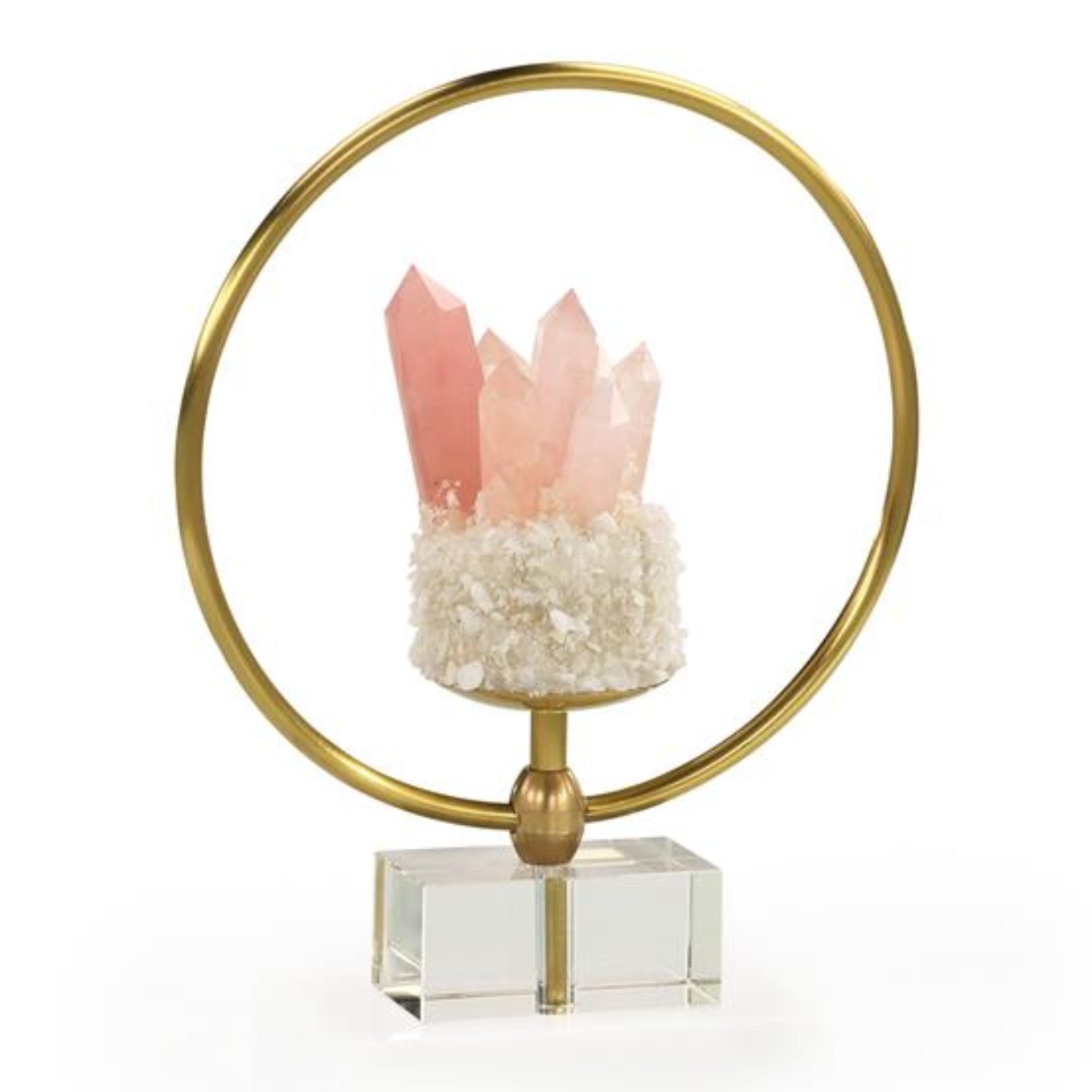 John Richard Encircled Rose Quartz Small Sculpture