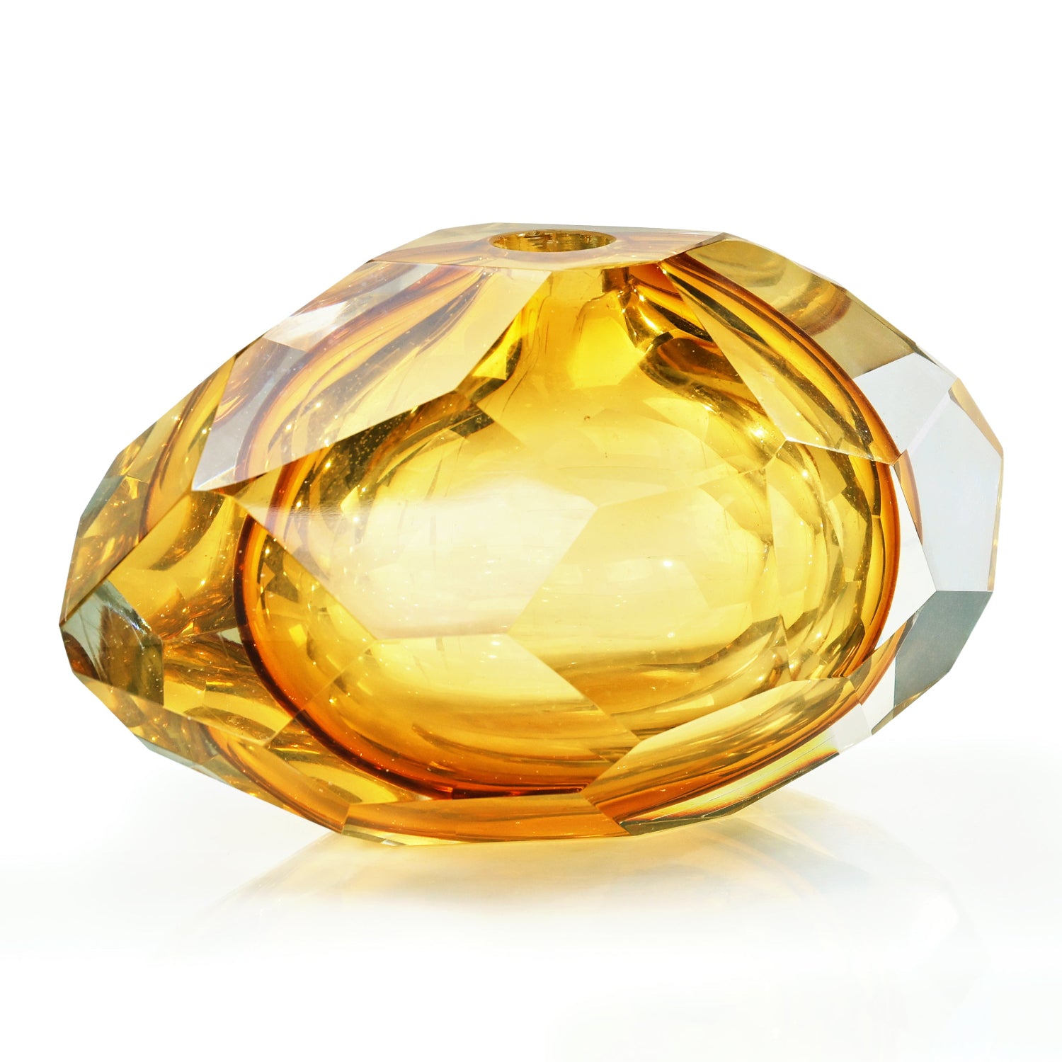 John Richard Amber Crystal Sculpture