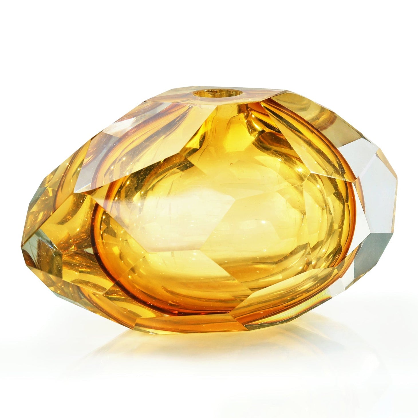 John Richard Amber Crystal Sculpture