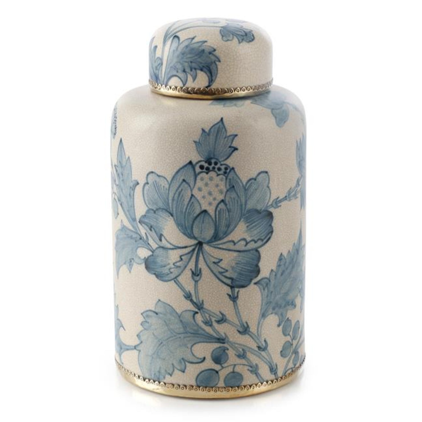 John Richard Lidded Bloom Tall Jar