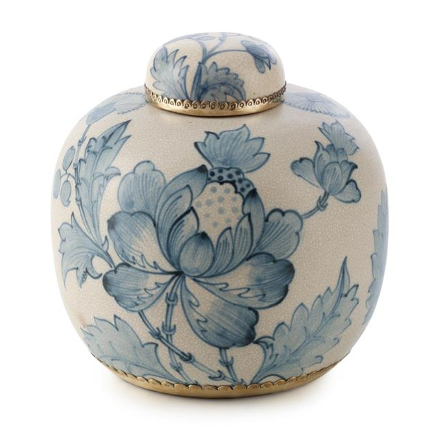 John Richard Lidded Bloom Wide Jar