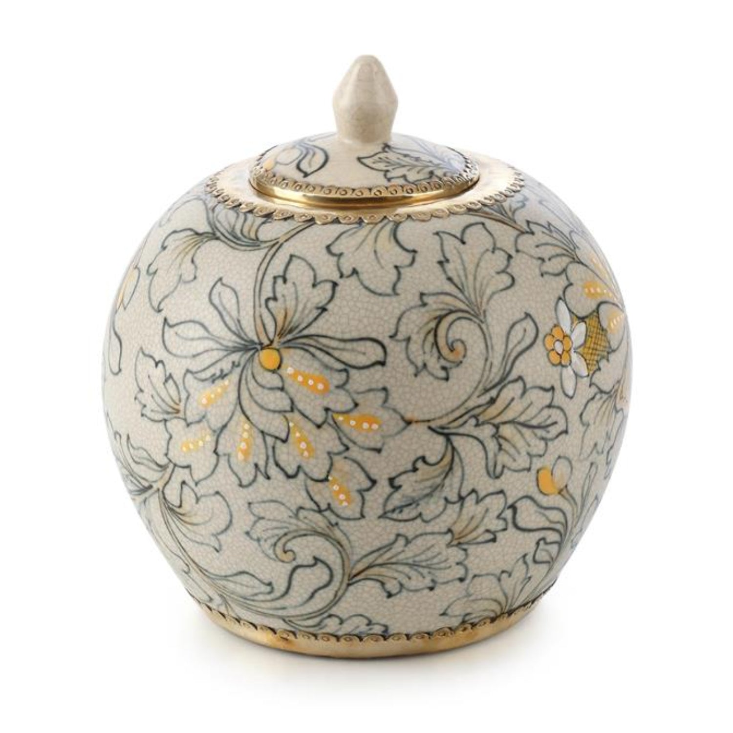 John Richard Lidded Foliage Small Jar