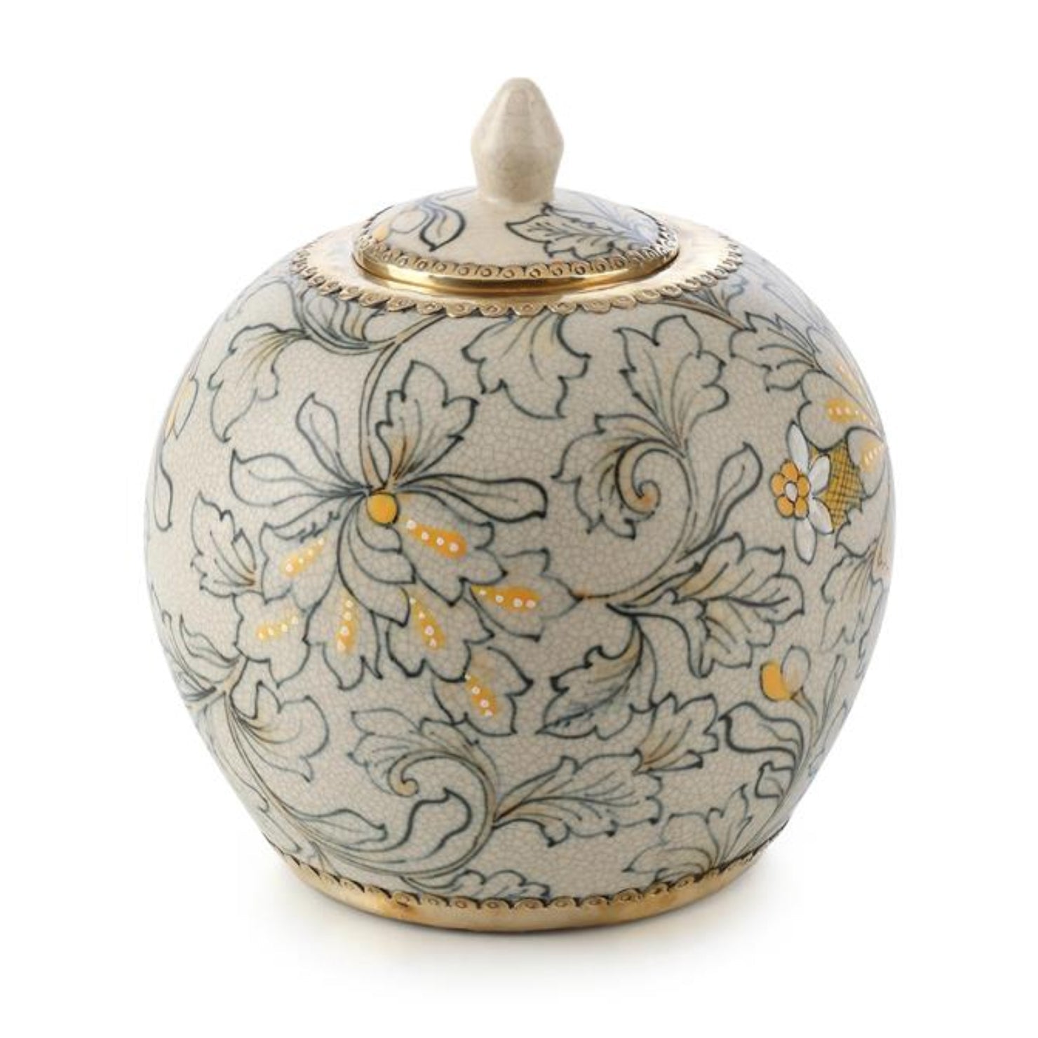 John Richard Lidded Foliage Small Jar