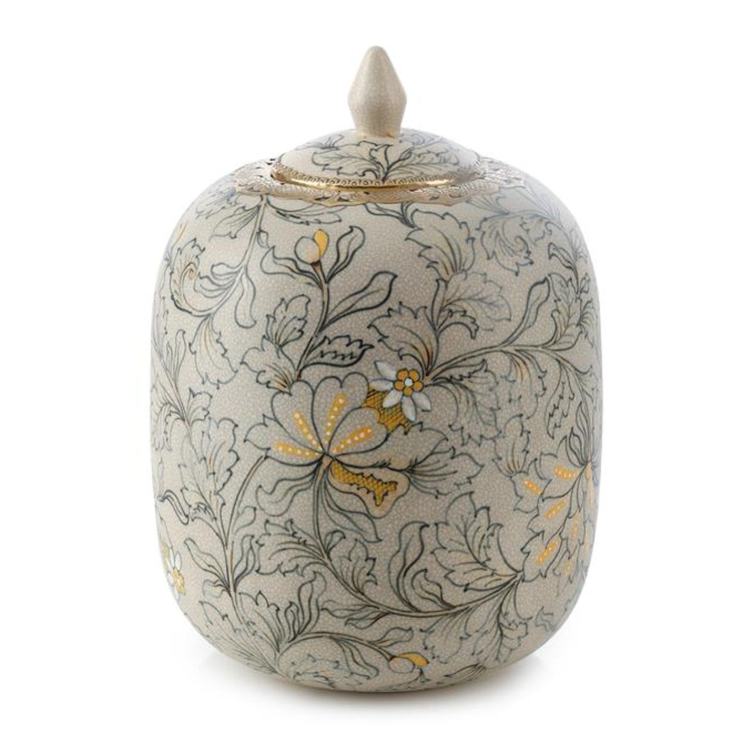 John Richard Lidded Foliage Large Jar