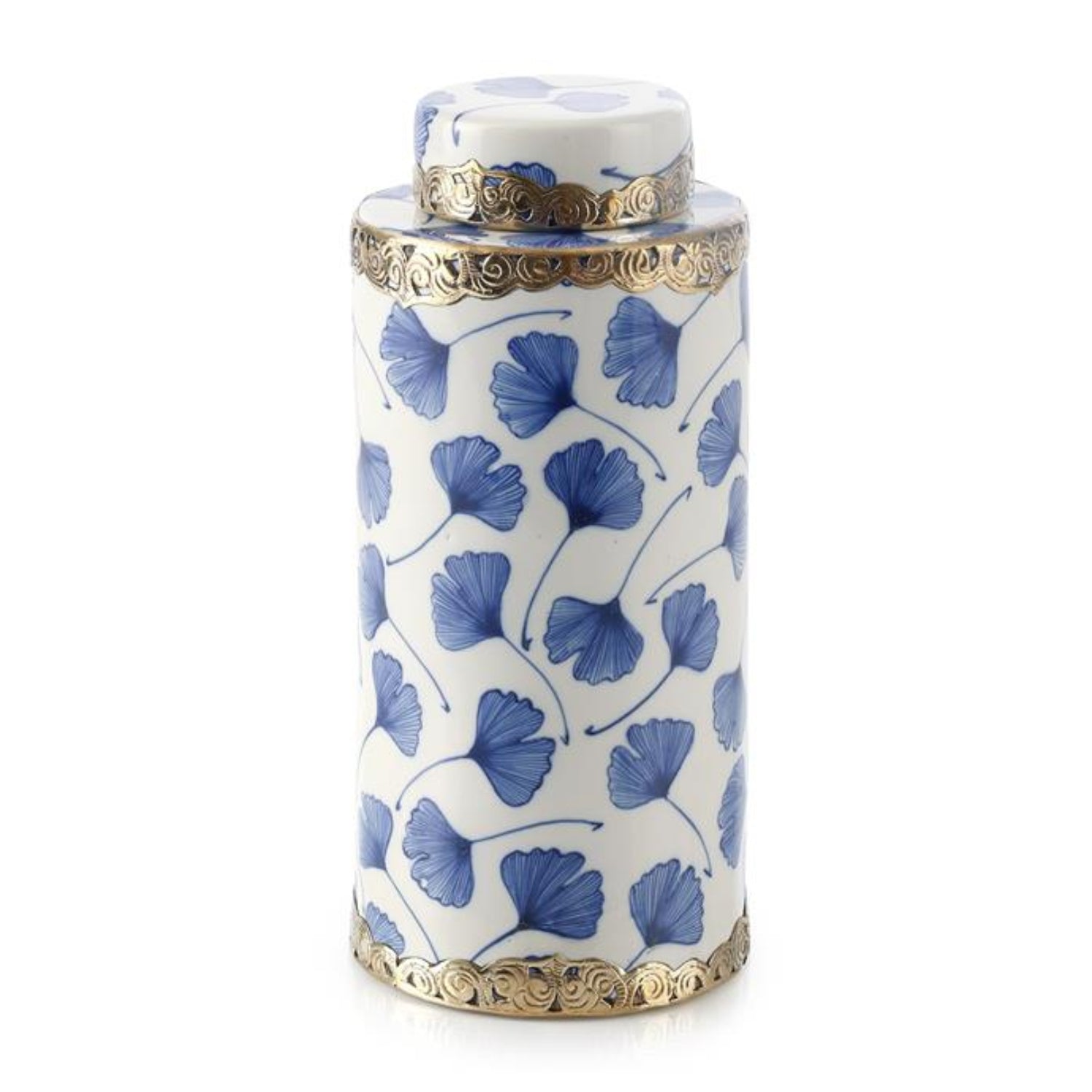 John Richard Lidded Ginkgo Small Jar