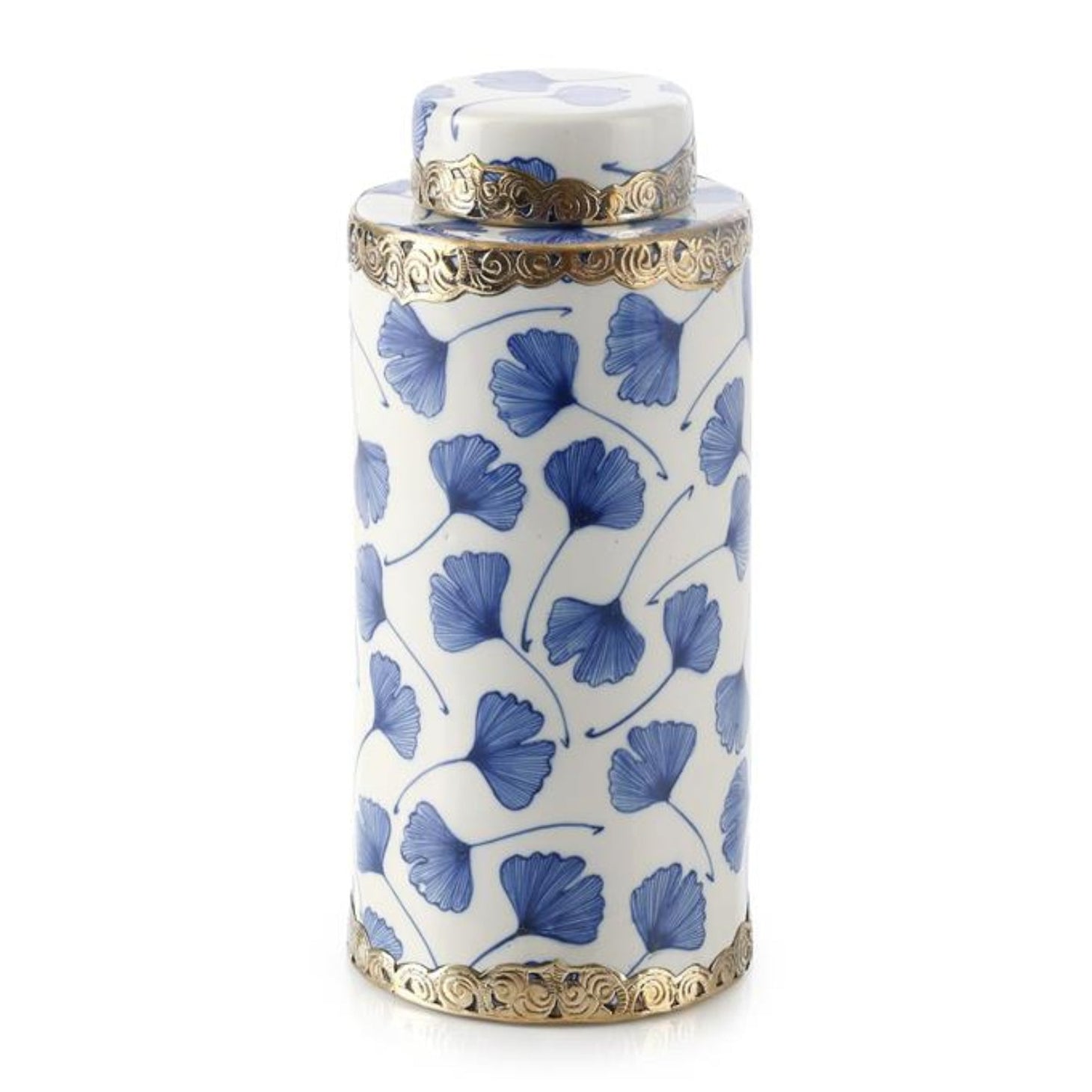 John Richard Lidded Ginkgo Small Jar