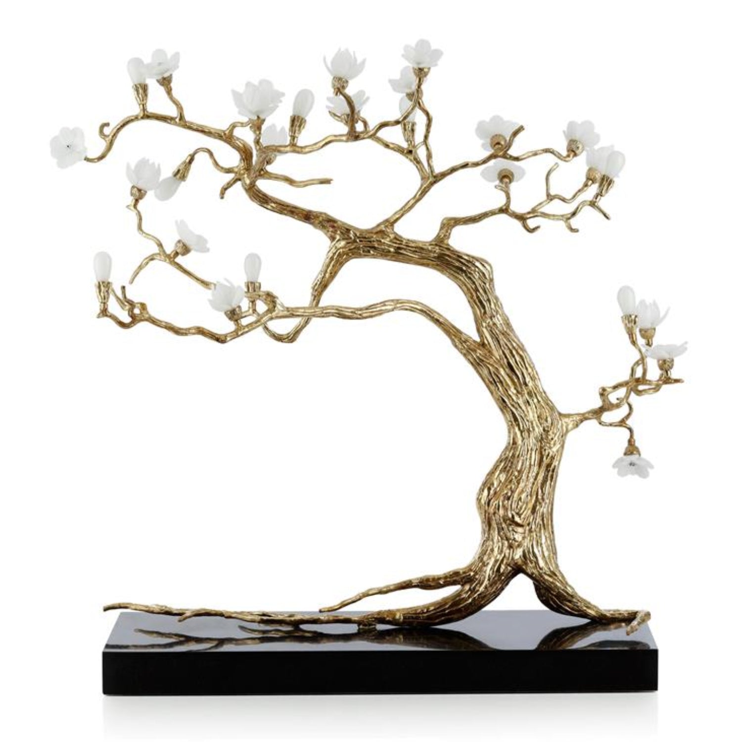 John Richard Sakura Brass Sculpture on Marble