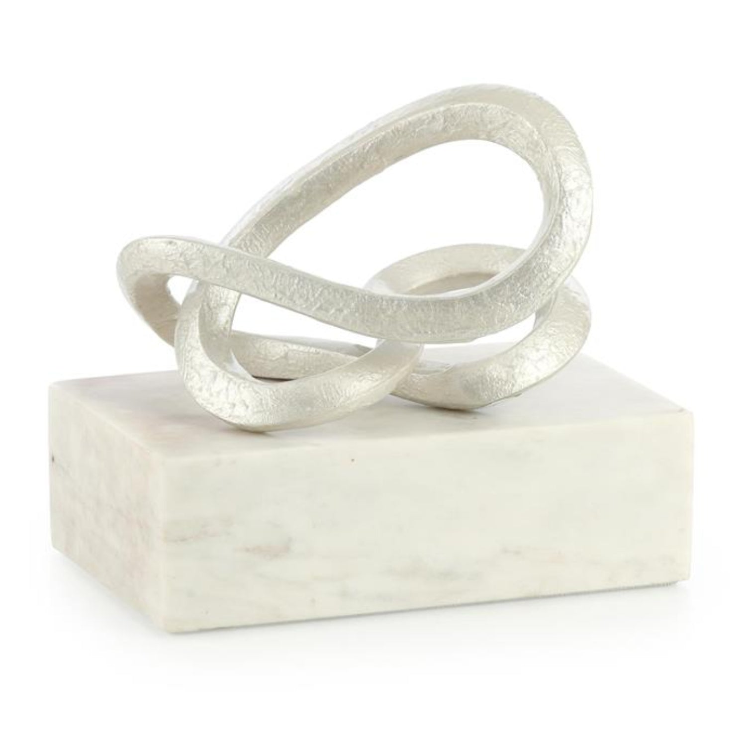 John Richard Abstract Coil Wide Sculpture on Marble