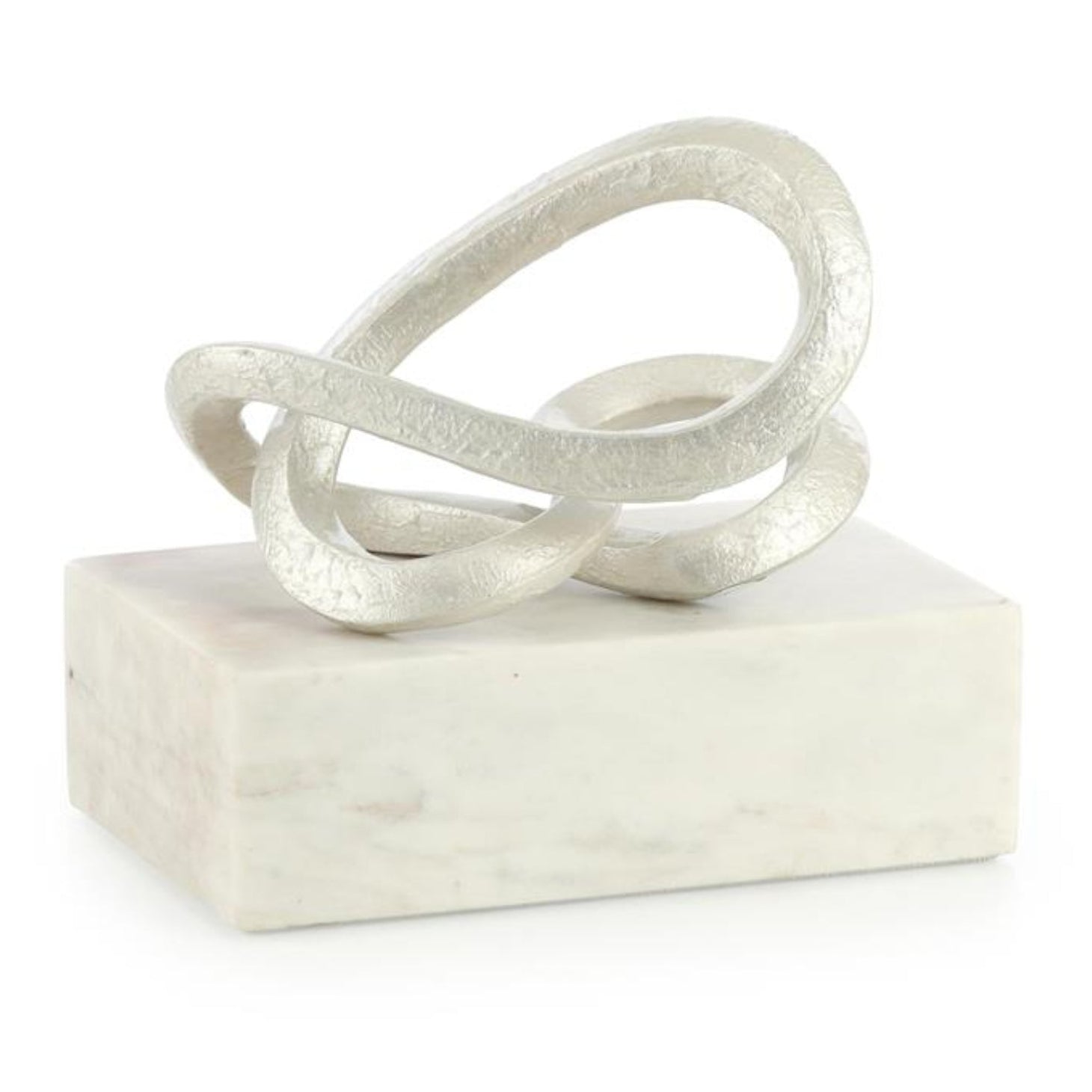 John Richard Abstract Coil Wide Sculpture on Marble