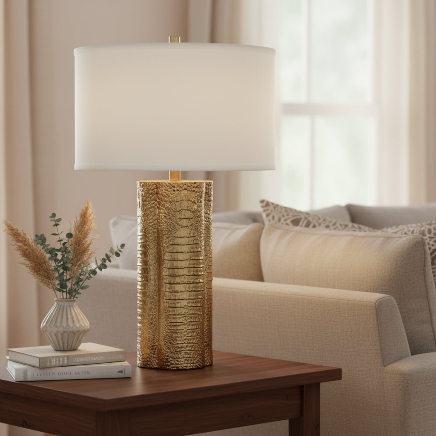 John Richard Cirro Brass Table Lamp