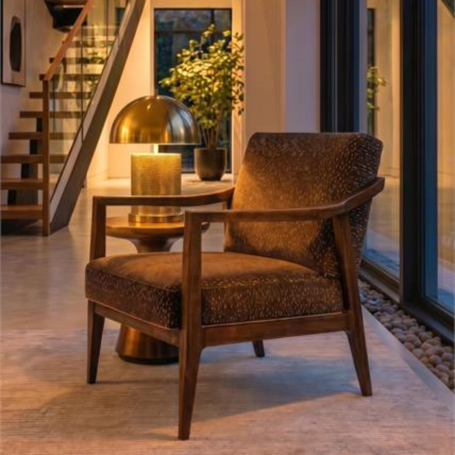 John Richard Galapagos Gold Accent Lamp