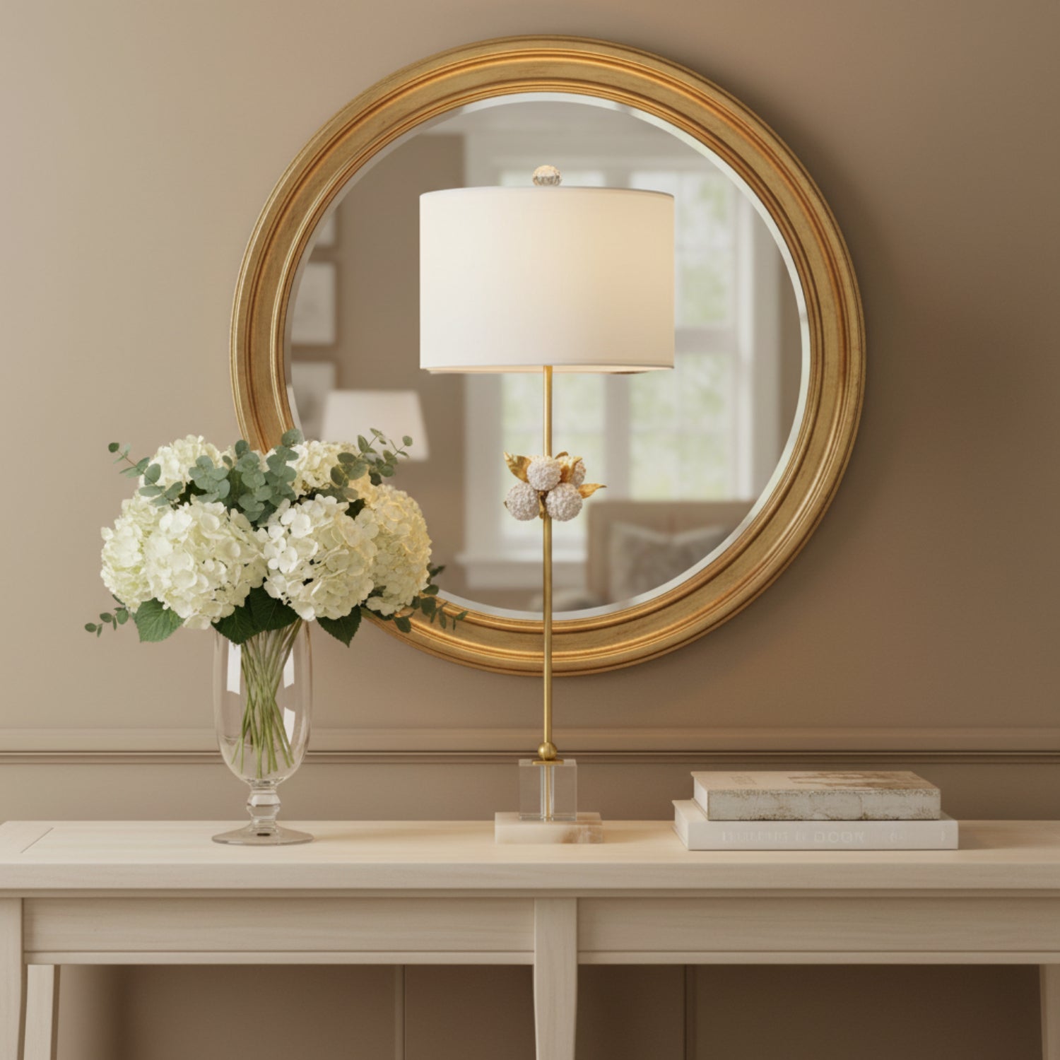 John Richard Sculpted Bloom Buffet Lamp